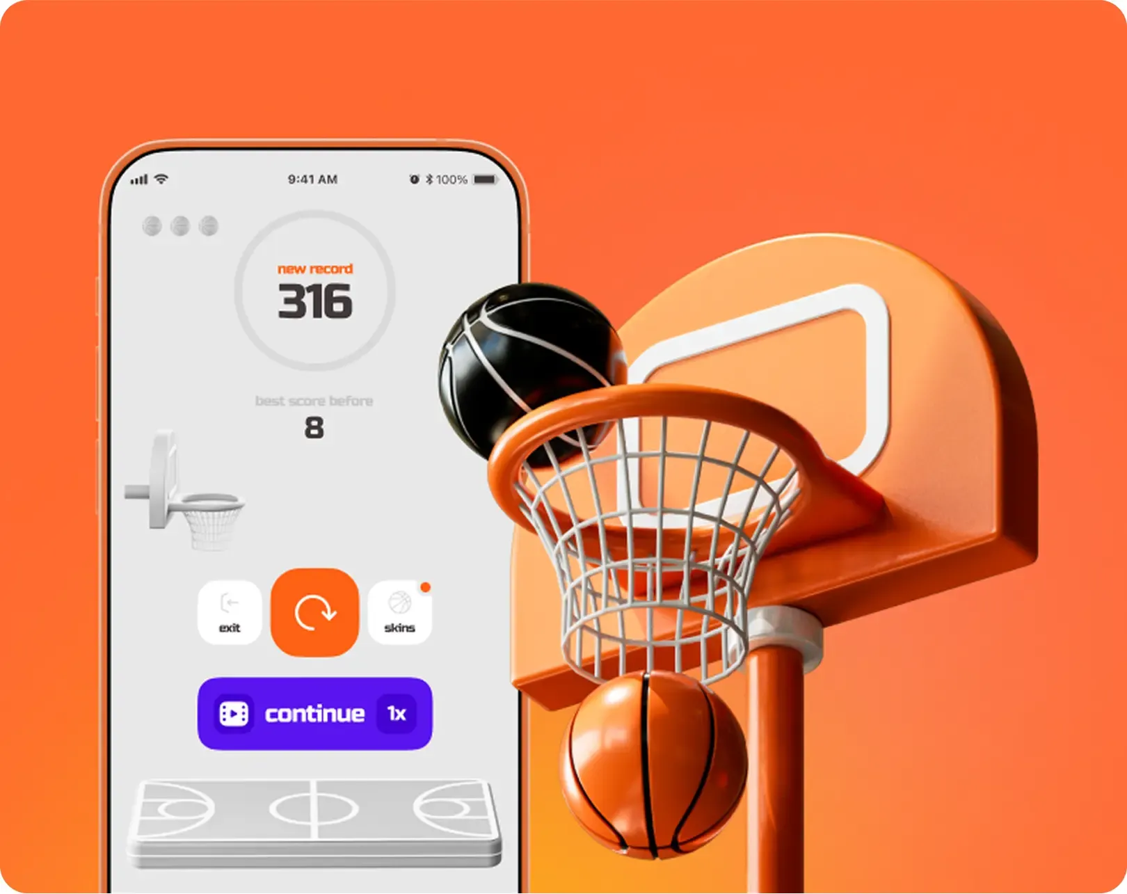 Dunk Tapper - IOS & Android mobile game